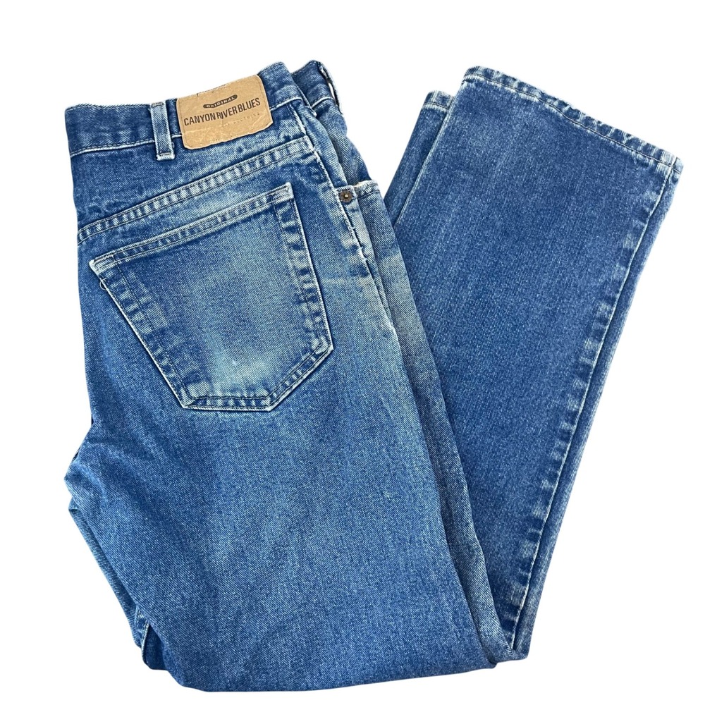 VTG Canyon River Blues Jeans Mens 32x28 Straight Leg Denim Heritage Classic